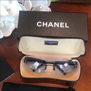 Chanel rimless sunglasses
